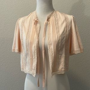 NEVER WORN Peach FP Shrug Caplet